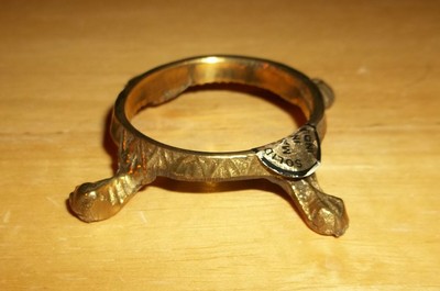 Brass Egg Stand Holder Display, Sphere/Ball Holder