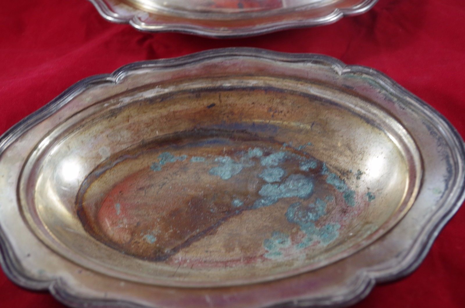 19th C. Silver Plated On Copper Covered Bowl Platter Old Sheffield Plate