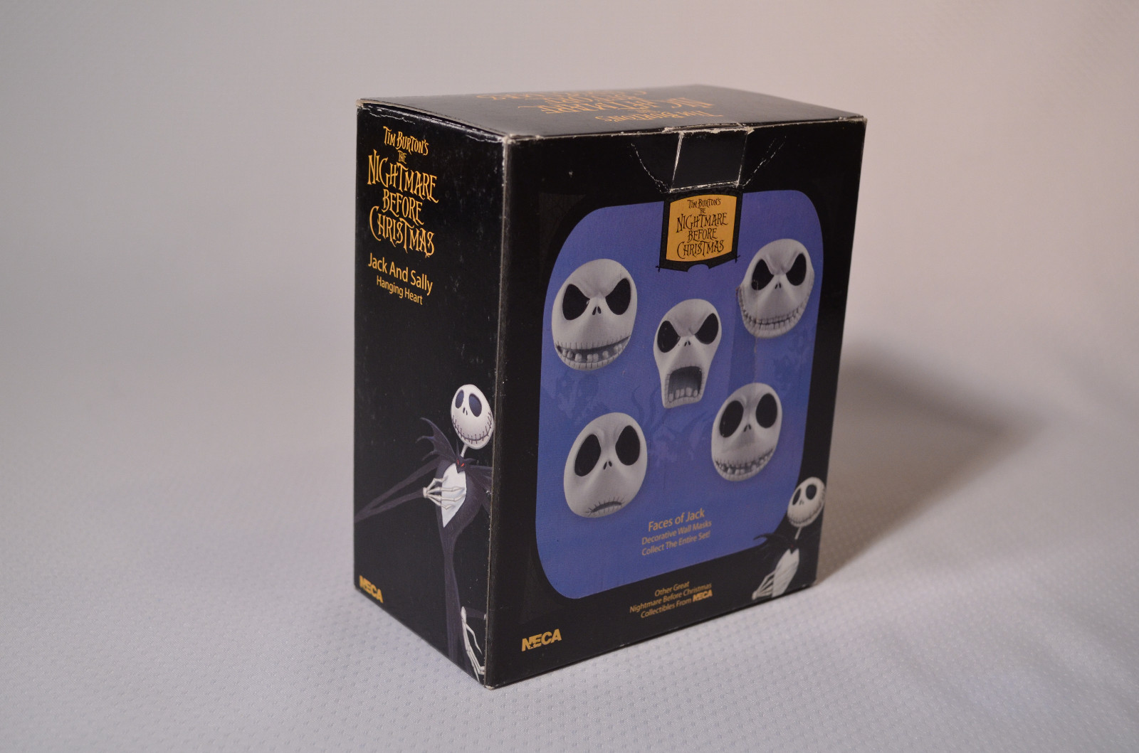 Tim Burton Nightmare Before Christmas Jack and Sally Love Ornament MIB 2004 NECA