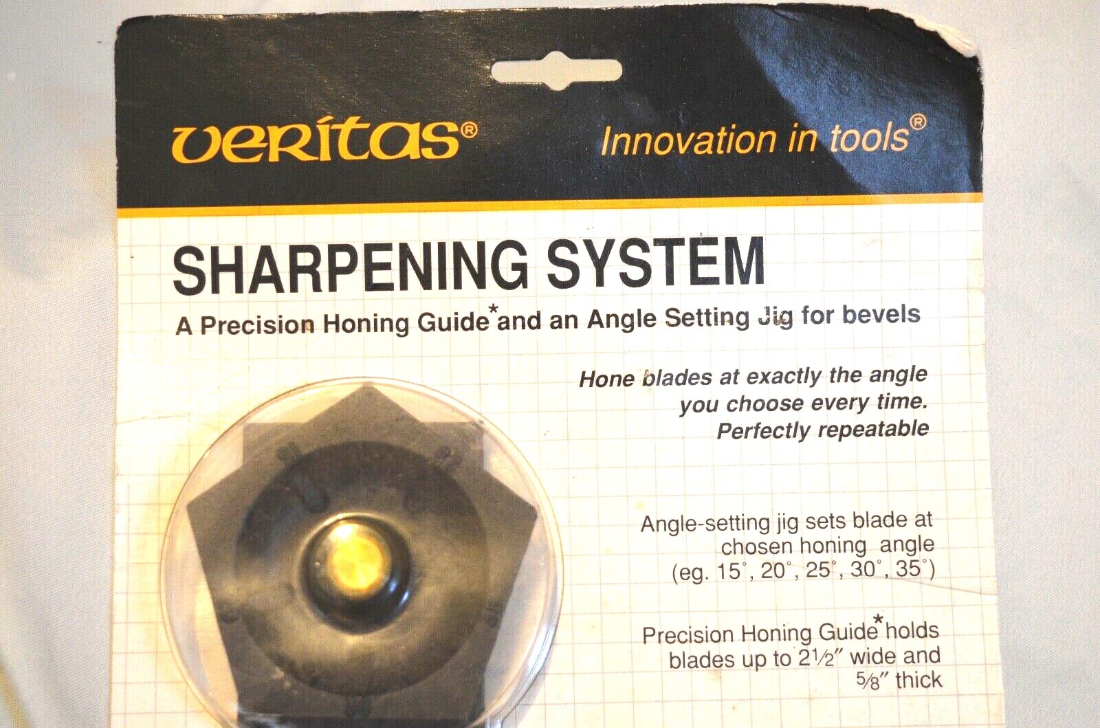 VERITAS Sharpening System a Precision Honing Guide & Angle Setting Jig for Bevel