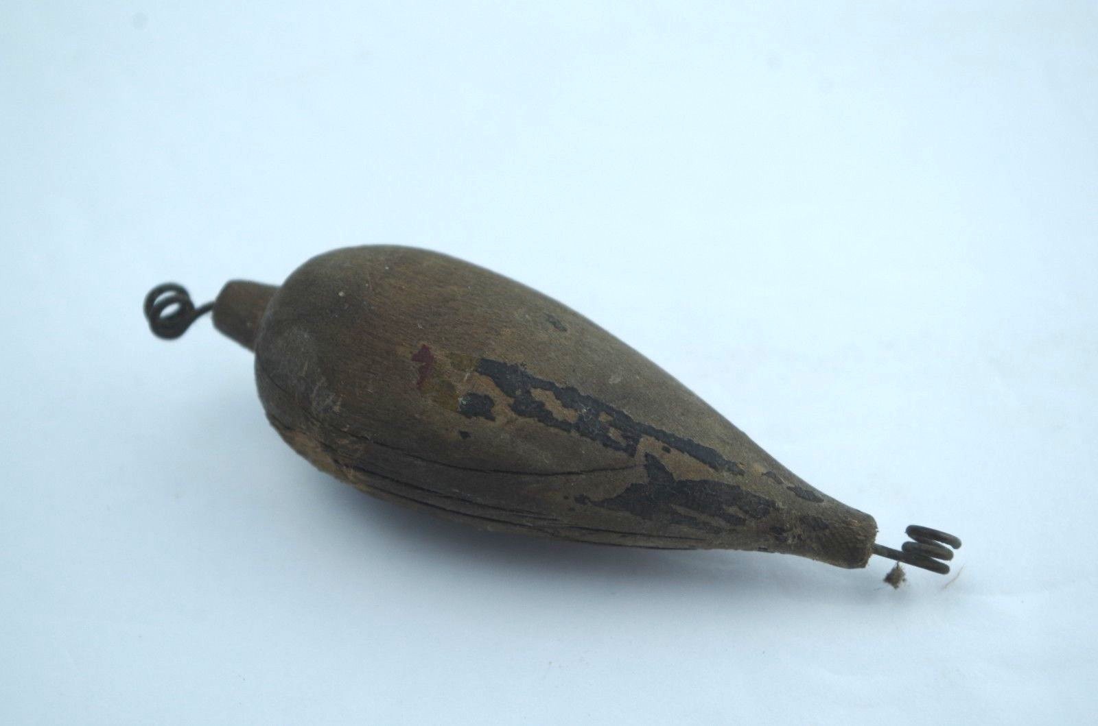 Fishing Fish Wood Wooden Float ? Antique Nautical Vintage Primitive Bobber Bob