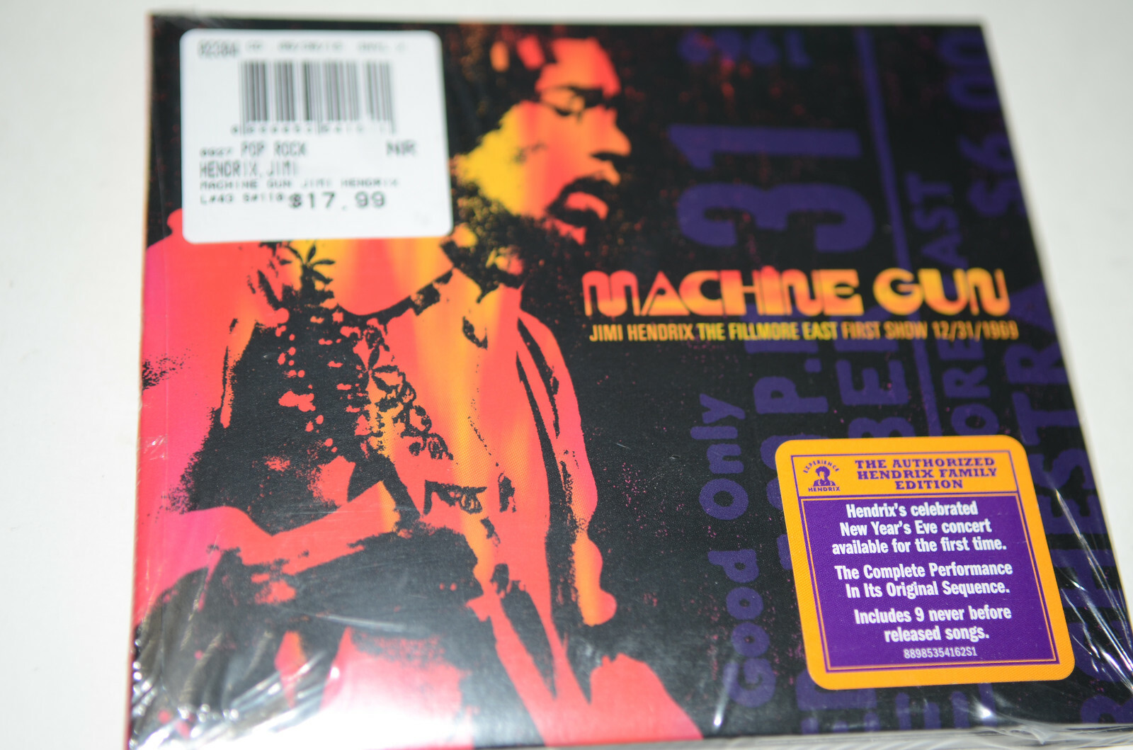 米2discs LP Jimi Hendrix Machine Gun: The Fillmore East First Show 12/31/1969 889853541713 Experience Hendrix, Legacy /00660 Jimi Hendrix – Machine Gun: The Fillmore East First Show 12