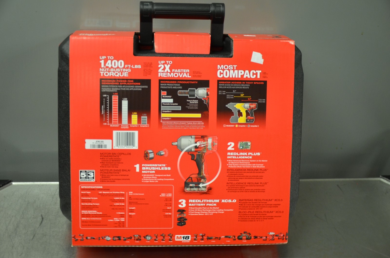 Milwaukee M18 Fuel HTIW 1/2 in. Friction Ring Kit 2767-22 Brand New