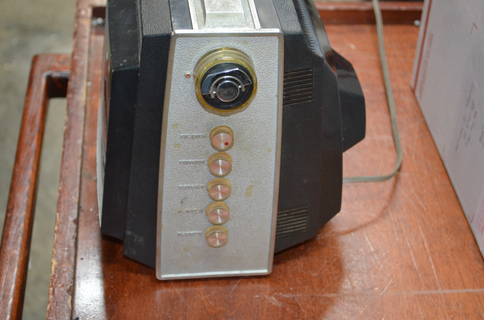 Sears Transistored UHF / VHF Television Vintage Portable Transistor TV