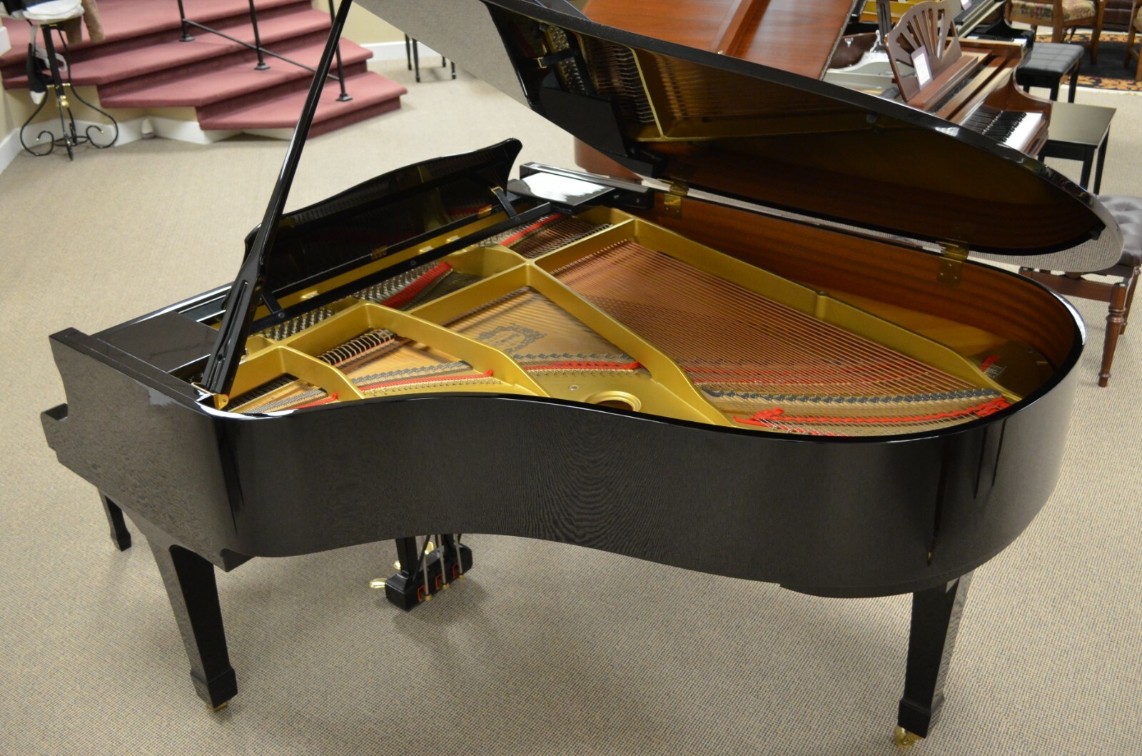 1988 Yamaha G3 polished ebony grand