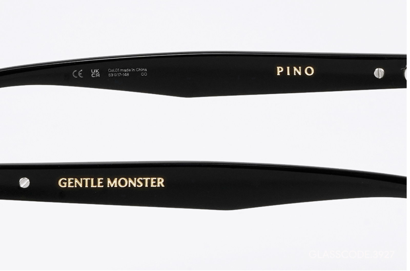 Pre-owned Gentle Monster Authentic  2024 Pino 01 Acetate Black Sunglasses