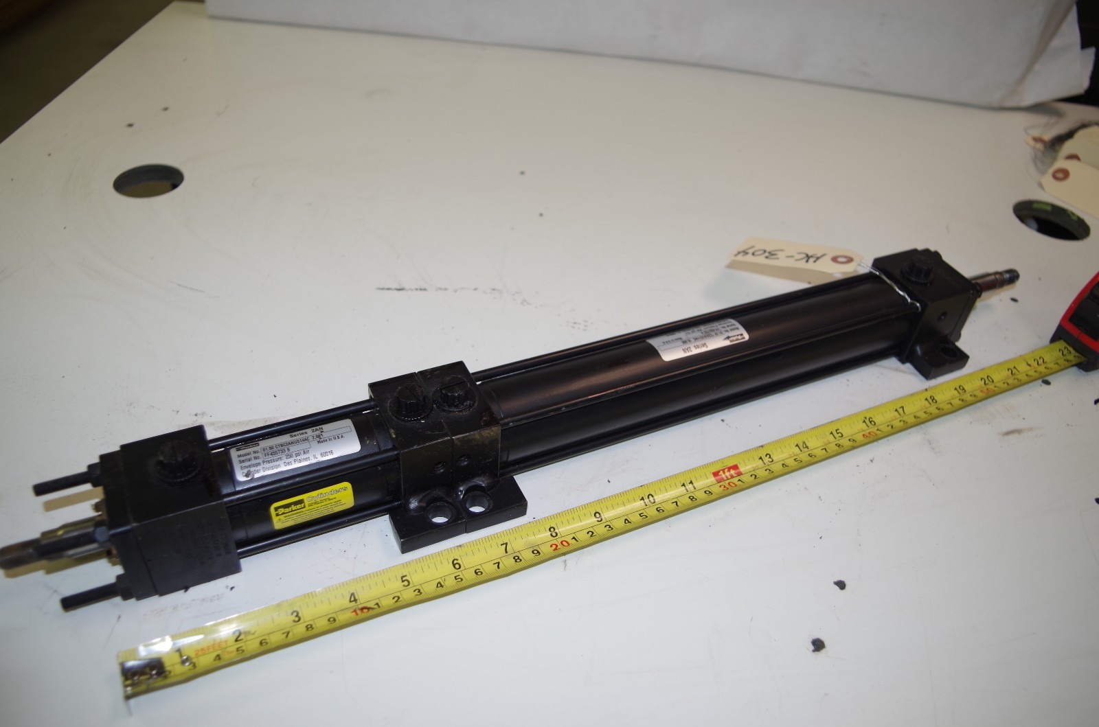 PARKER DUAL PNEUMATIC CYLINDER SERIES 2AN 1.50CCANUS14AC STROKE 10