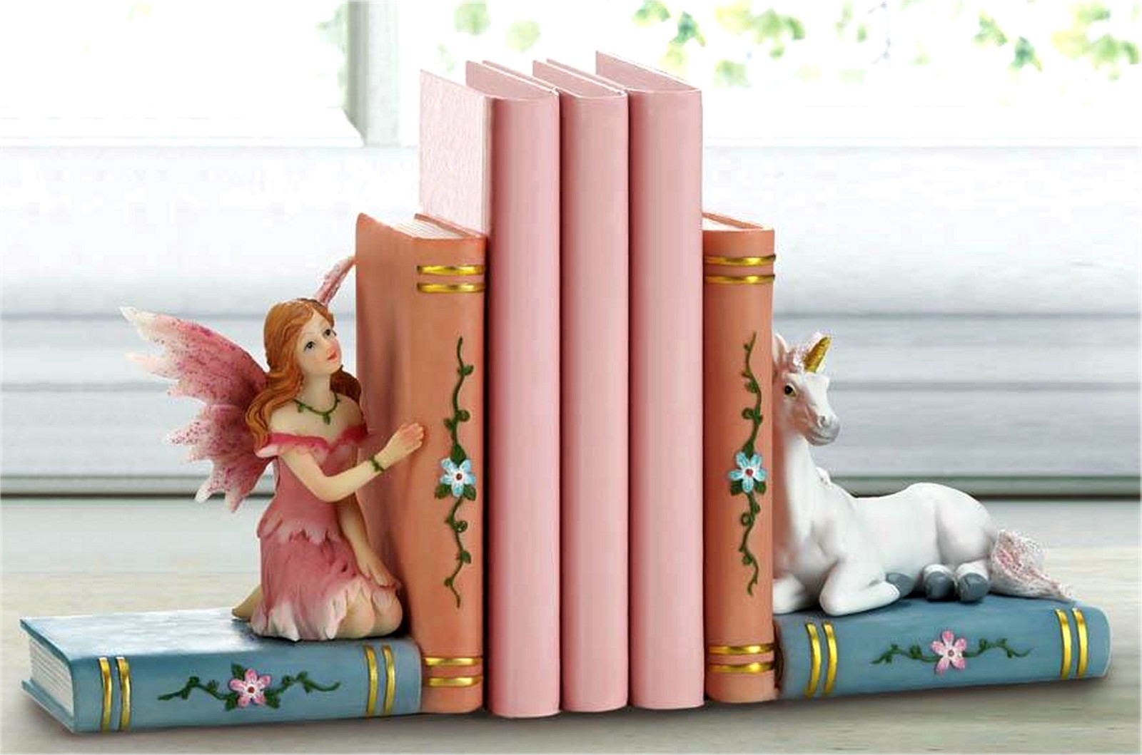 ENCHANTED FAIRY TALE BOOKENDS ** NIB