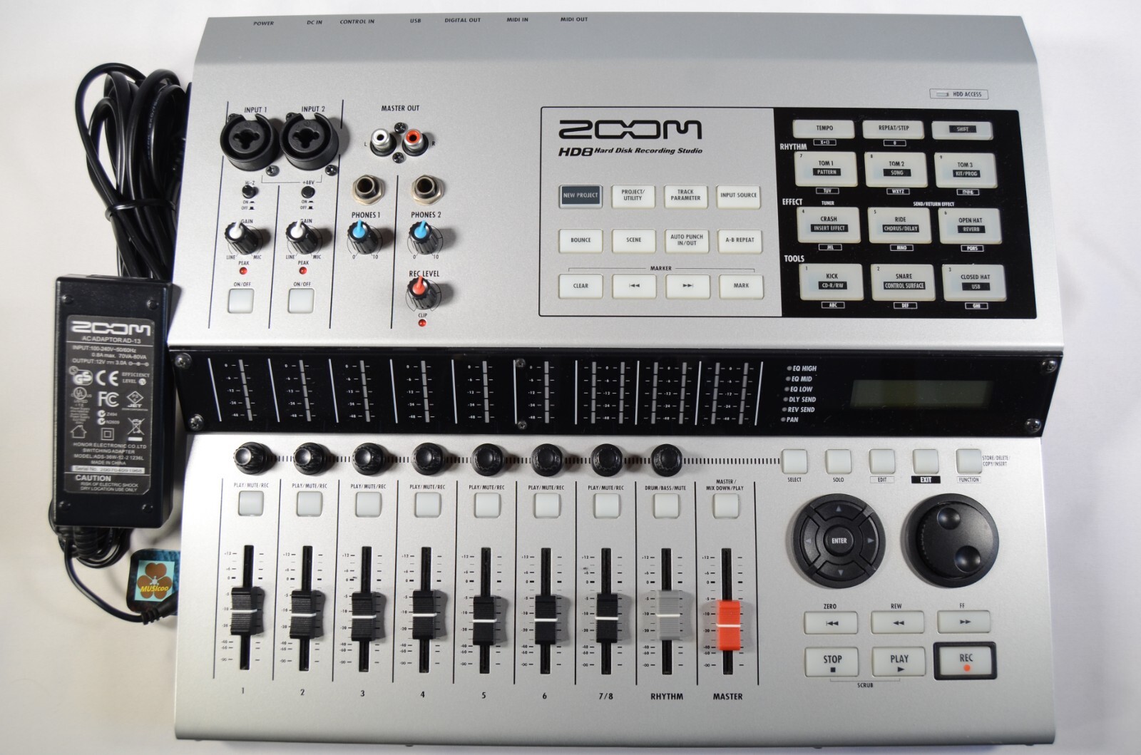 ZOOM HD8 Hard Disk Recording Studio w/Adapter | eBay ZOOM HD8 Hard Disk Recording Studio w/Adapter | eBay