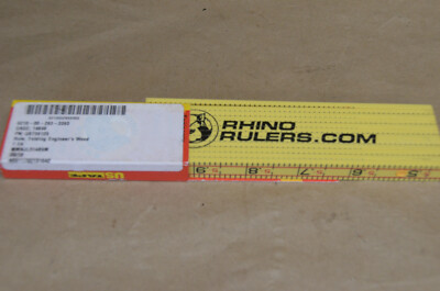 Rhino Folding Engineer''s  6' Ruler (10th&Inches)  P/N 55125        (1-F)