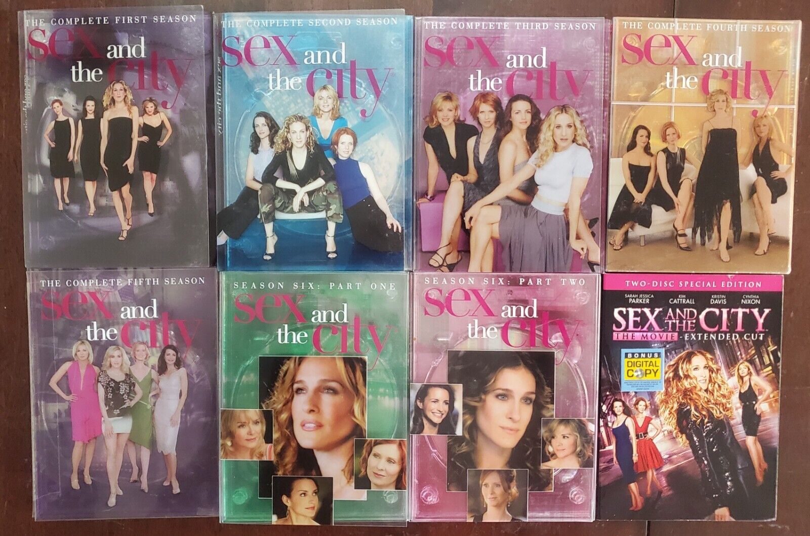 DVD SET x 8, Complete Series, Sex and the City, Seasons 1,2,3,4,5, 6 + the movie DVD SET x 8, Complete Series, Sex and the City, Seasons 1,2,3,4,5, 6 + the movie