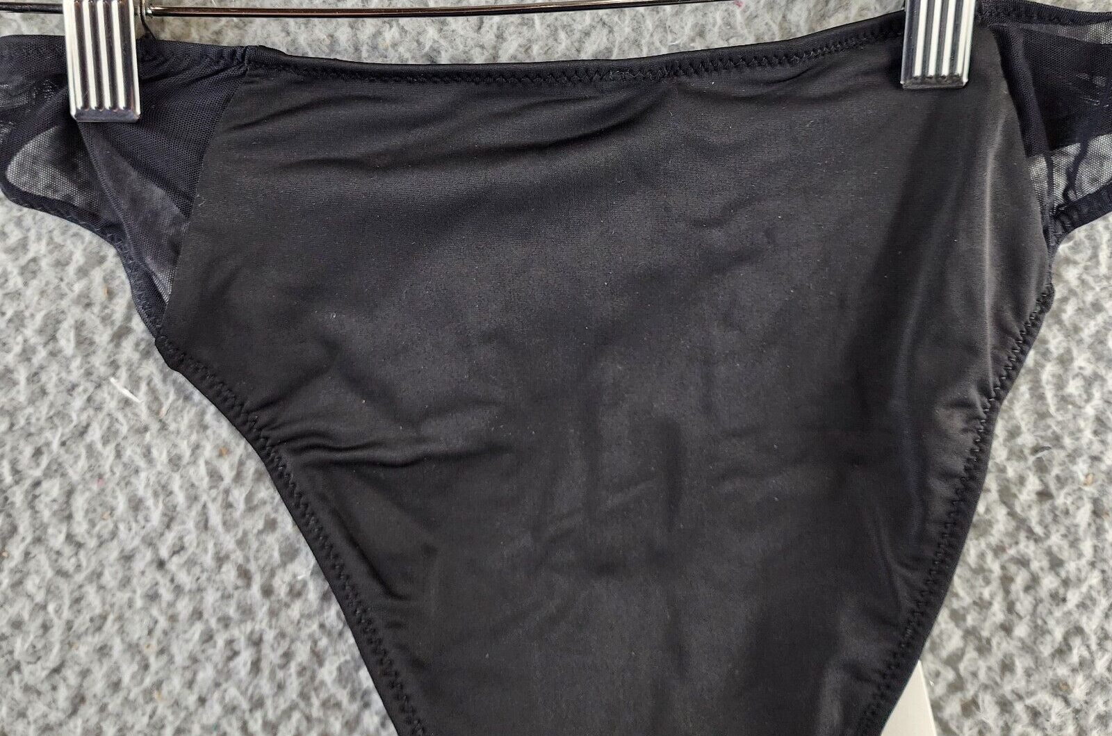 Solid & Striped The Emily Mesh Inset Bikini Bottoms Women's S Black Pull On - Picture 12 of 12