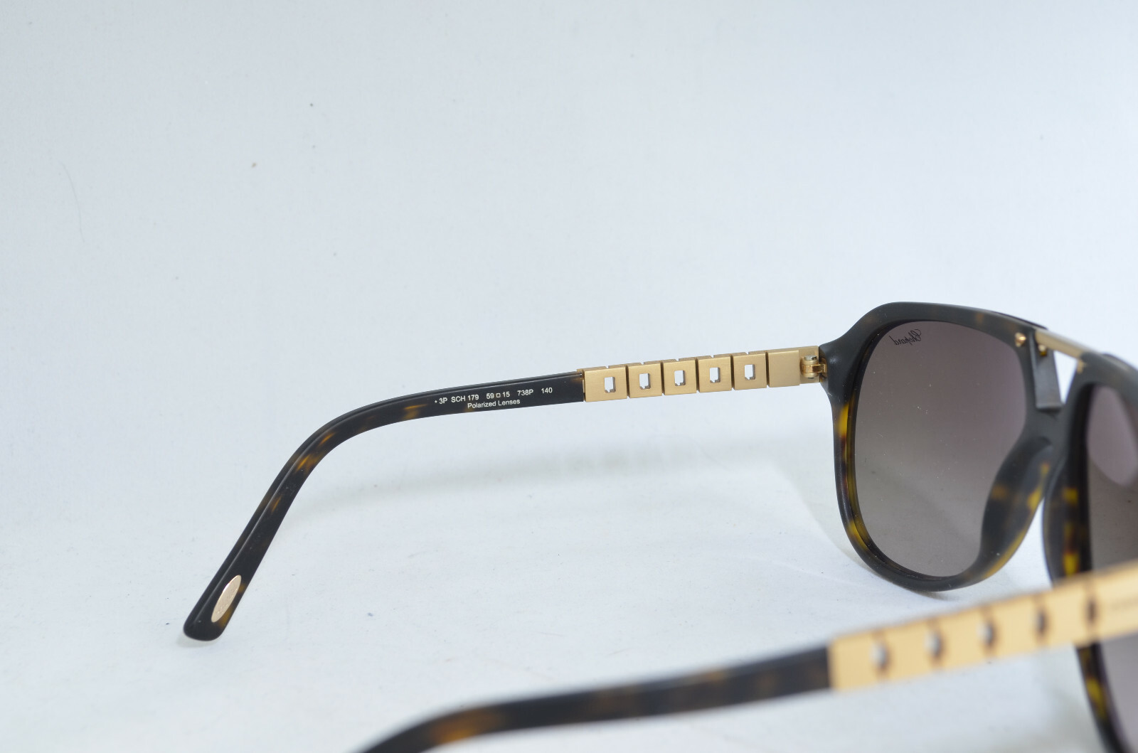 Pre-owned Chopard Authentic  Sch 179 738p Sunglasses In Brown