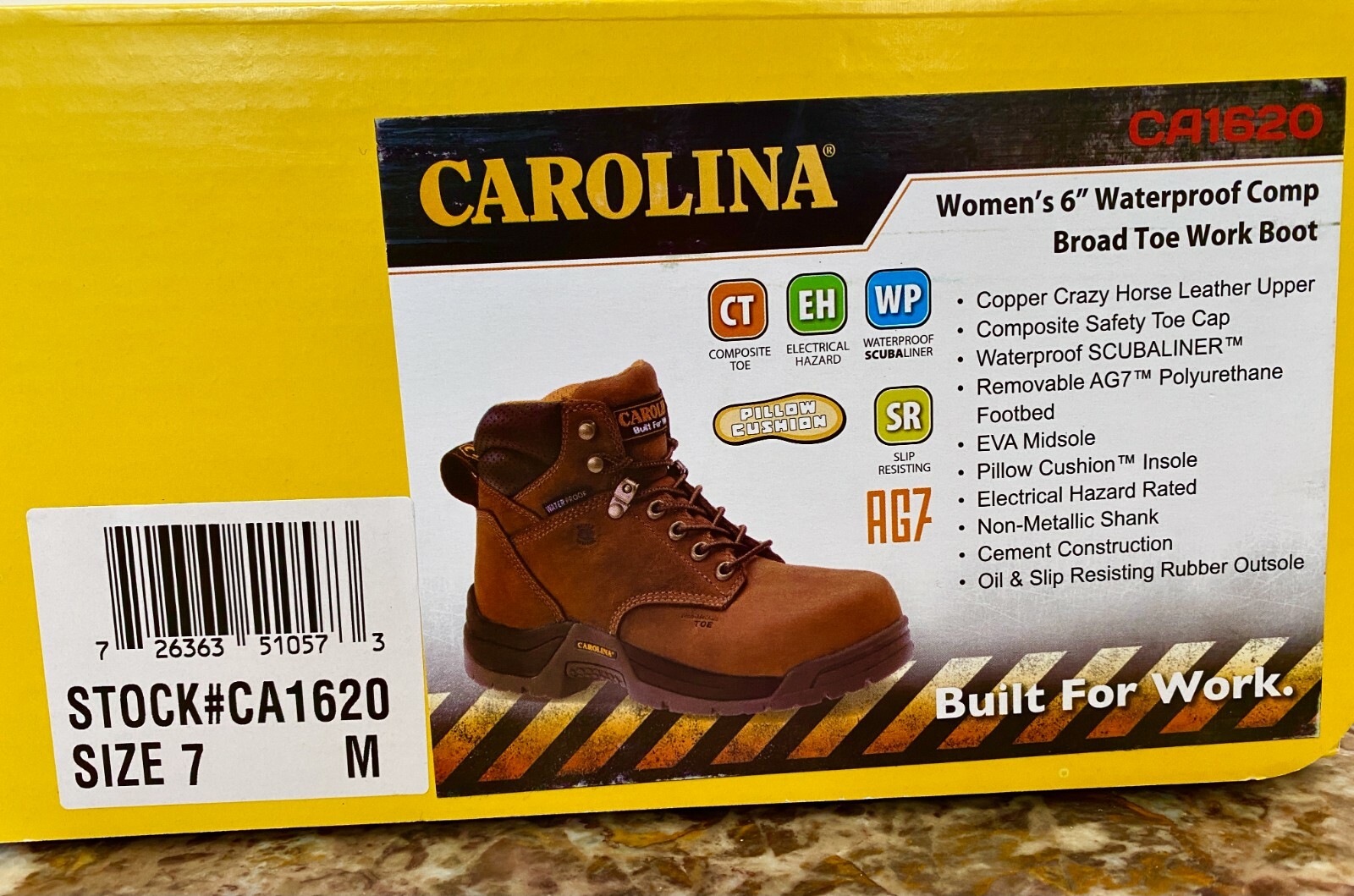 Ботинки Carolina WORK STEEL TOE CA1620 