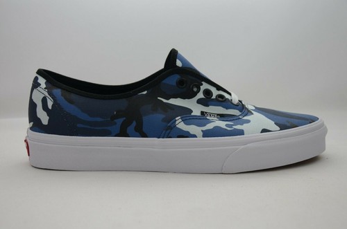 Vans Authentic (Pop Camo) Black/Blue Men's Multiple Sizes