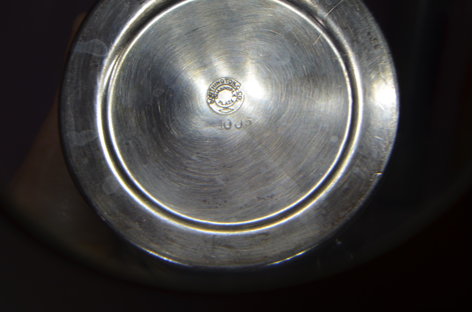 Antique Southington Quadruple Plate Silver Sugar (?) Floral Vtg