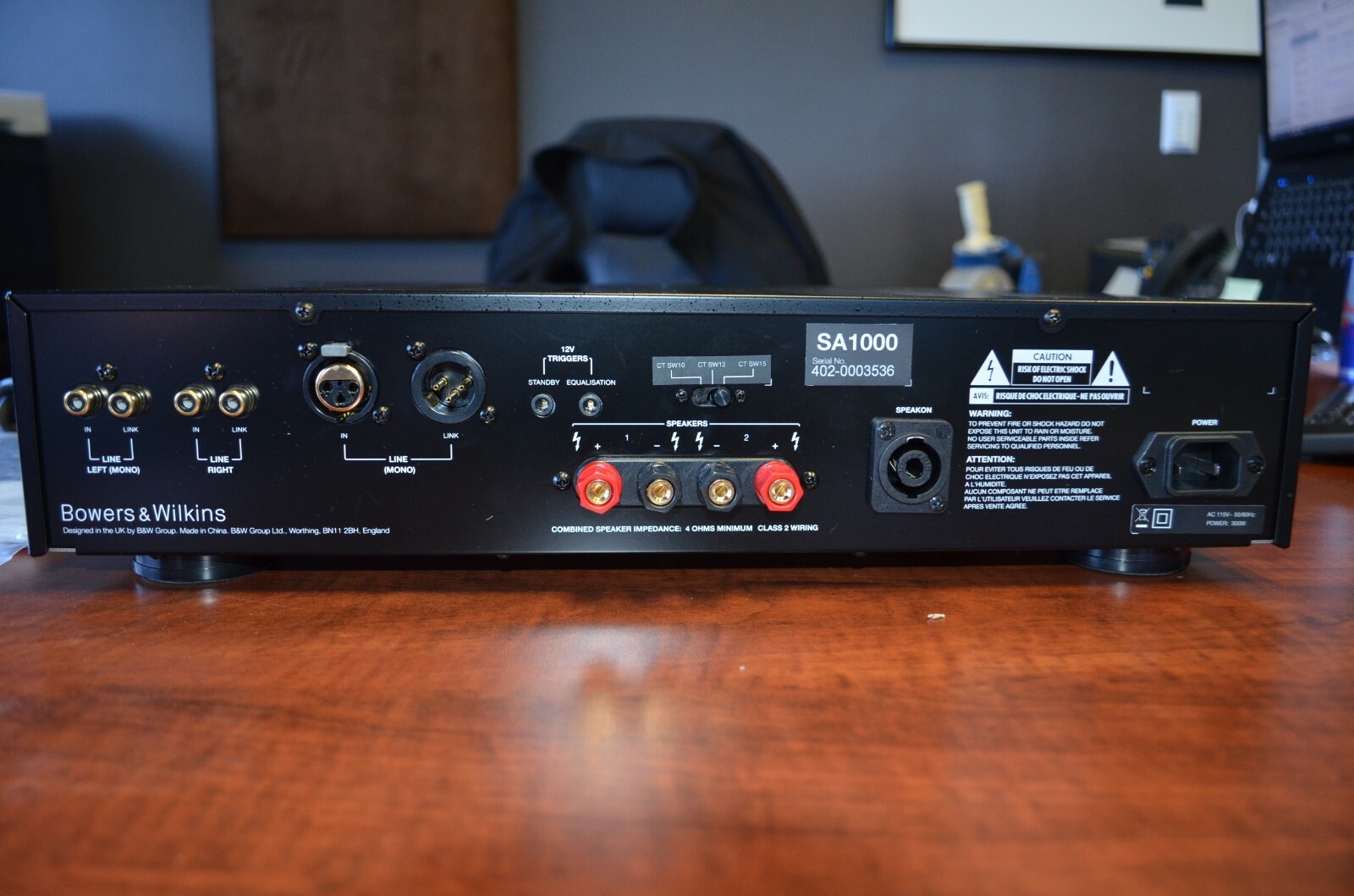 Bowers & Wilkins SA1000 Subwoofer Amplifier-SA1000