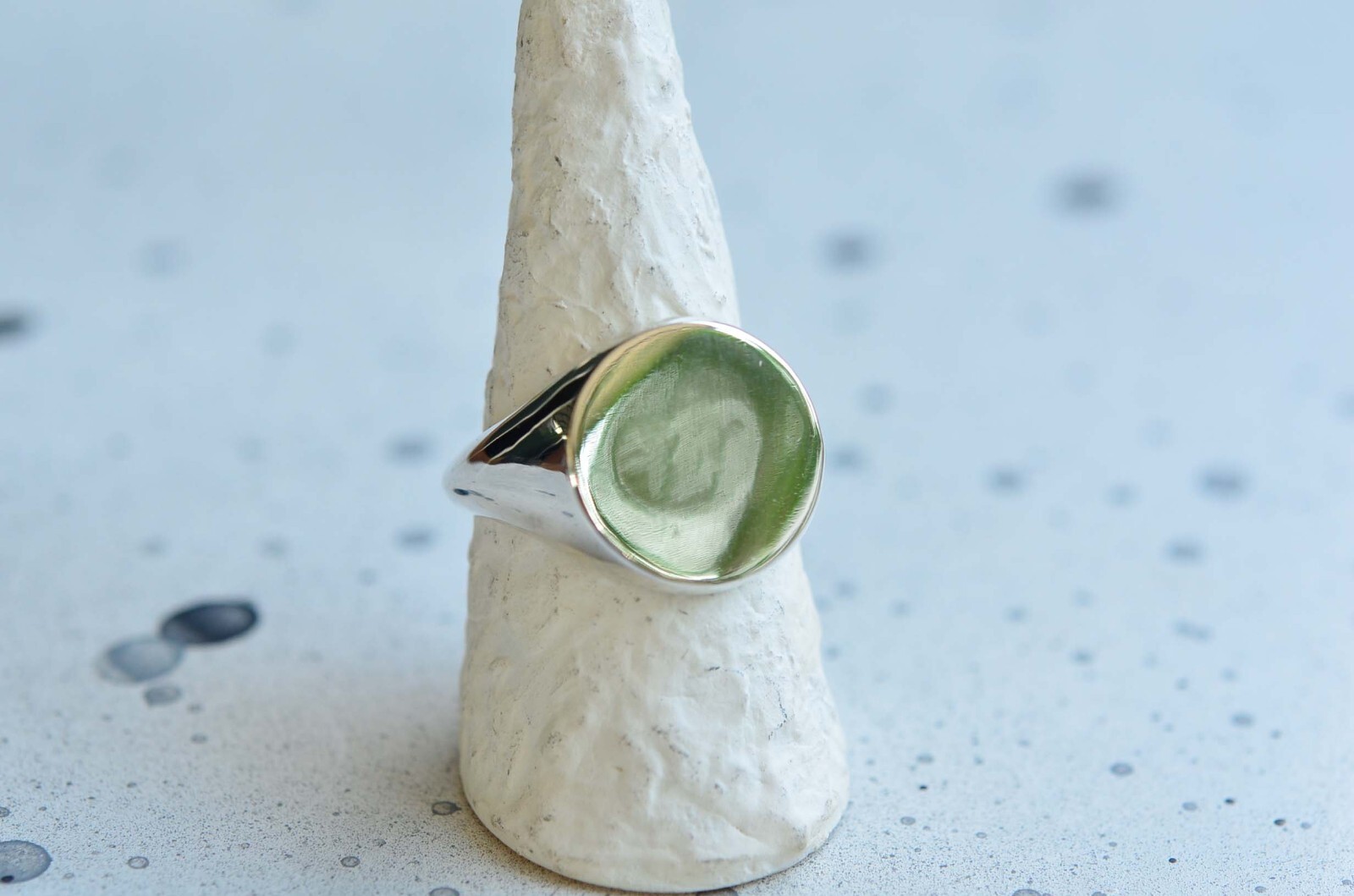 Silver signet ring Sterling silver statement men signet ring