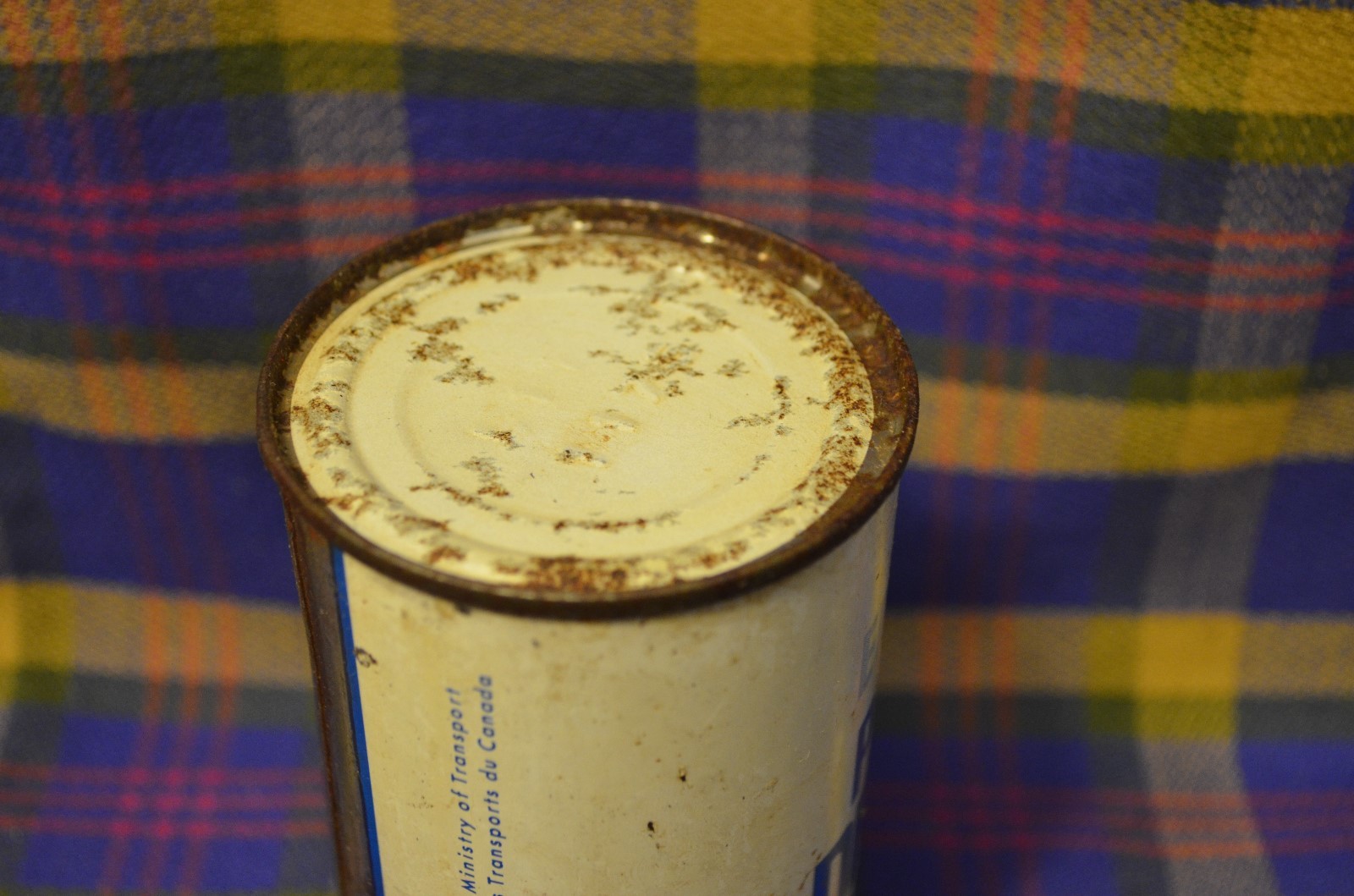 Vintage US Coast Guard EMERGENCY PURIED Drinking Water-F&L Packing Corp Steel Ca