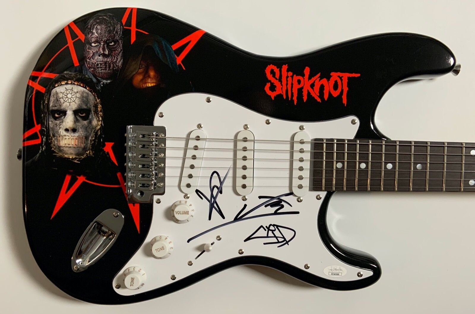 musicon Gawin サイン Slipknot Autograph Signed JSA Guitar Jay Weinberg Sid Wilson