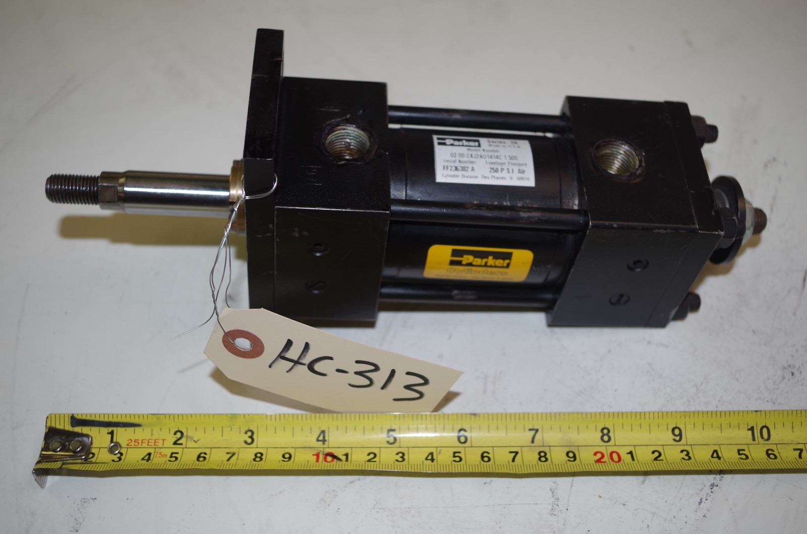 PARKER PNEUMATIC CYLINDER SERIES 2A 0.200 CKJ2AU1414C STROKE 1.50" HC