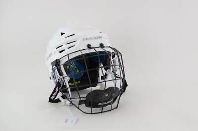 Bauer REAKT 150 Ice Hockey Helmet Combo White Size Medium (1122-6190)