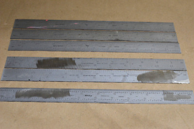 (6 )Assortment of Steel Rulers..PEC...Brown & Sharpe ...Mitutoyo  12''      (5-A)