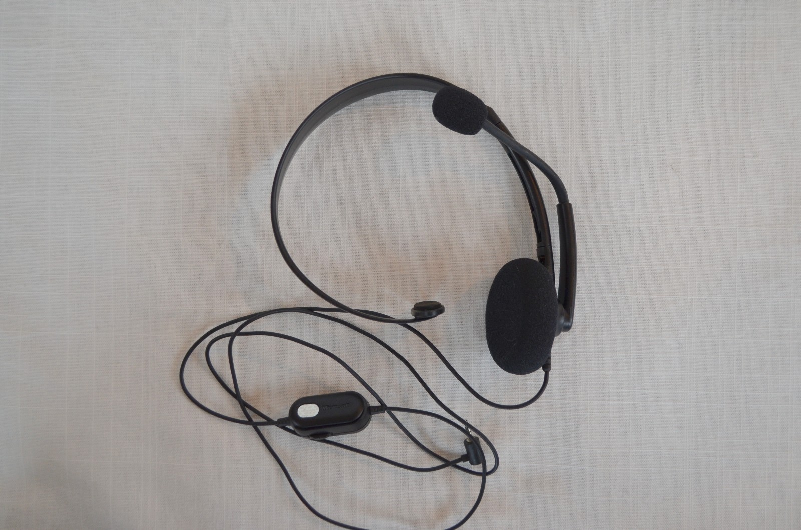 Microsoft XBox 360 Communicator Microphone Game Headset BLACK Slim Original OEM