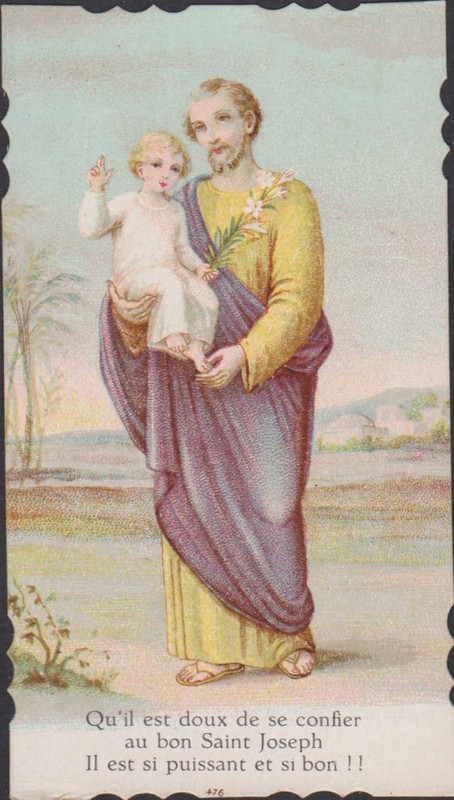 Image Pieuse Holy Card Santini- Qu'Il Est Doux De Se Confier Au Bon St Joseph