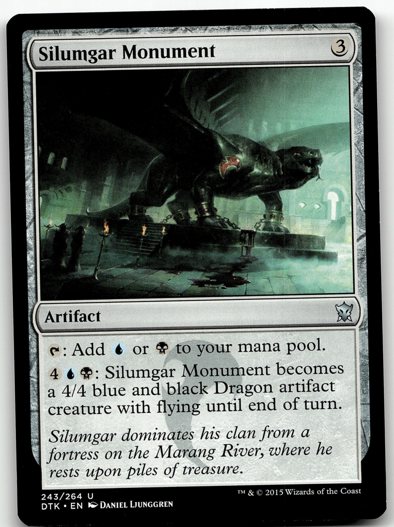 Silumgar Monument 2x FOIL DTK MTG Dragons of Tarkir Uncommon MINT artifact Silumgar Monument 2x FOIL DTK MTG Dragons of Tarkir Uncommon MINT artifact