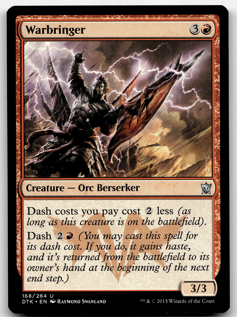 Warbringer 2x FOIL DTK MTG Dragons of Tarkir Uncommon MINT red Warbringer 2x FOIL DTK MTG Dragons of Tarkir Uncommon MINT red