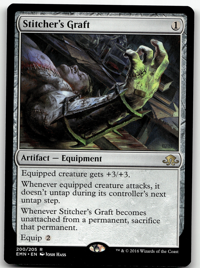 *Stitcher's Graft 2x FOIL EMN MTG Eldritch Moon Rare MINT artifact *Stitcher's Graft 2x FOIL EMN MTG Eldritch Moon Rare MINT artifact