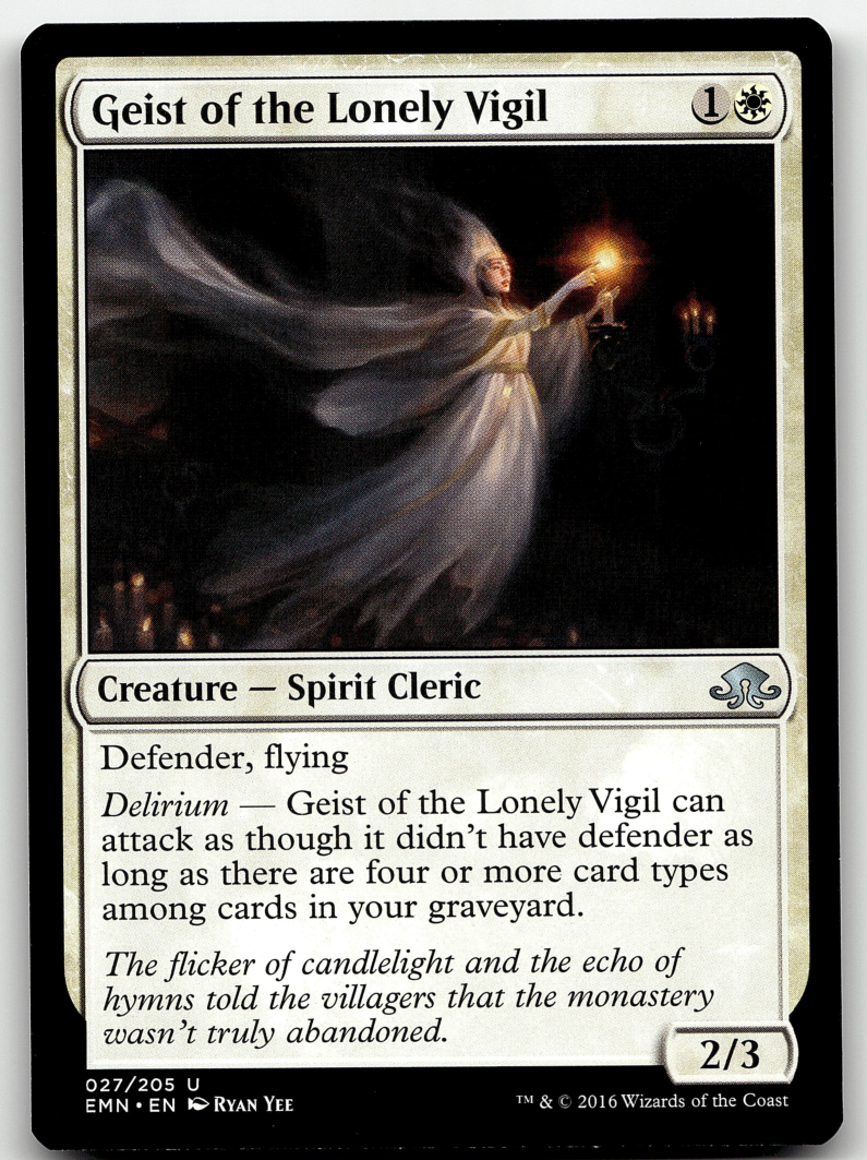 Geist of the Lonely Vigil 2x FOIL EMN MTG Eldritch Moon Uncommon MINT white Geist of the Lonely Vigil 2x FOIL EMN MTG Eldritch Moon Uncommon MINT white