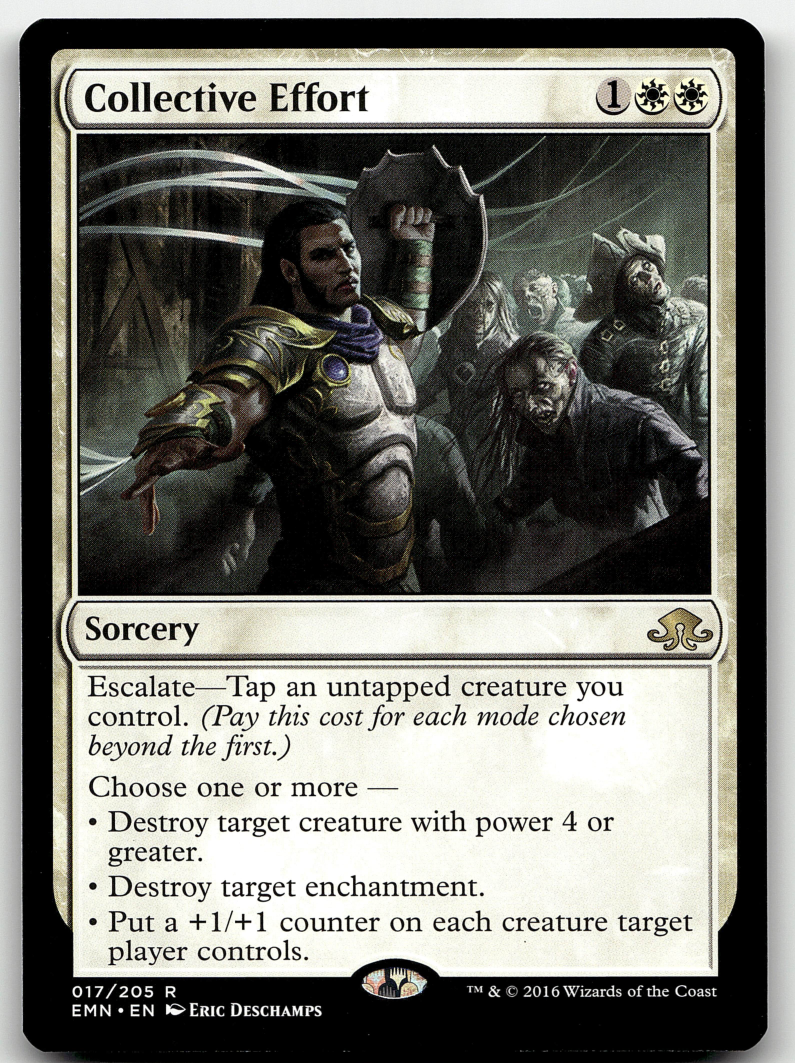 Collective Effort 2x FOIL EMN MTG Eldritch Moon Rare MINT white Collective Effort 2x FOIL EMN MTG Eldritch Moon Rare MINT white