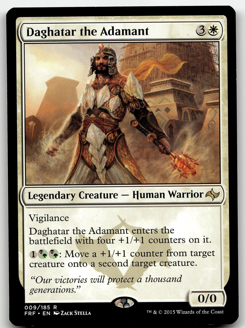 Daghatar the Adamant 2x FOIL FRF MTG Fate Reforged Rare MINT white Daghatar the Adamant 2x FOIL FRF MTG Fate Reforged Rare MINT white