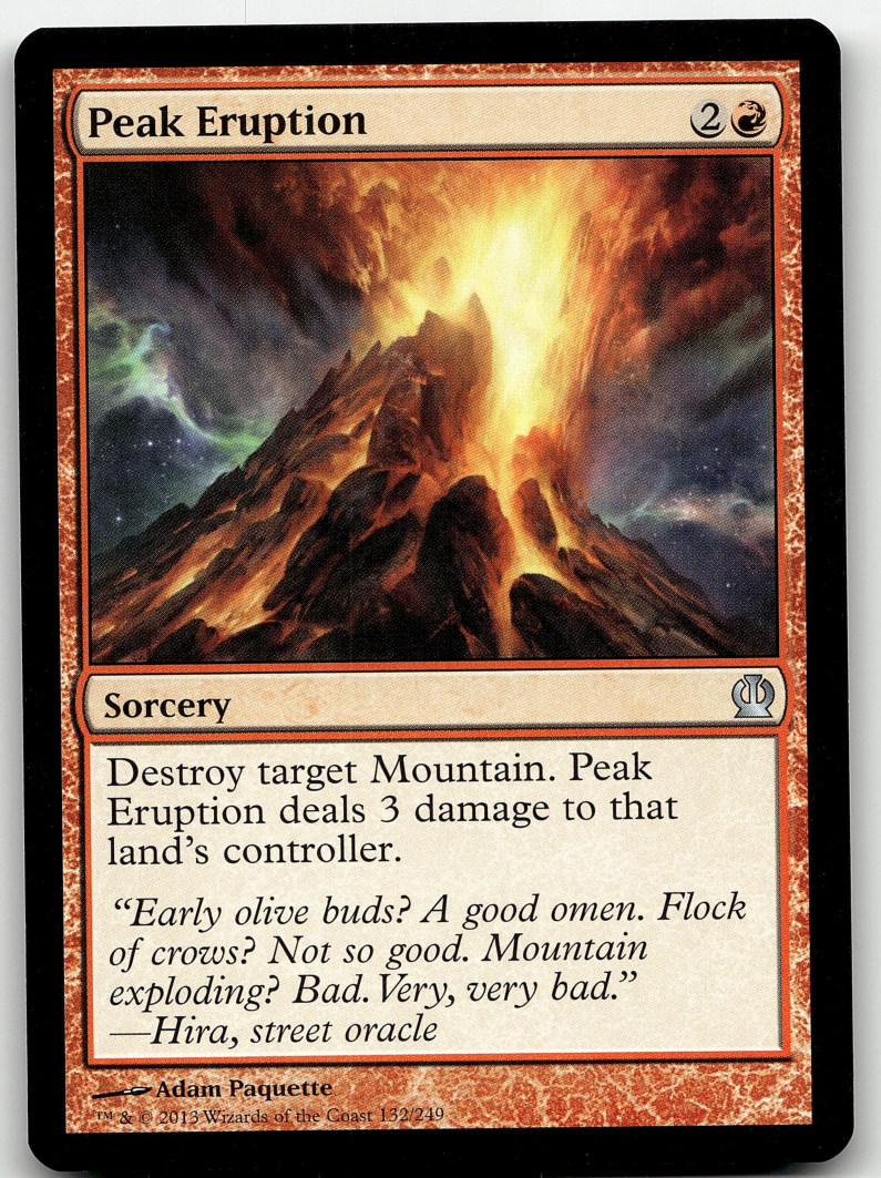 Peak Eruption 2x FOIL THS MTG Theros Uncommon MINT red Peak Eruption 2x FOIL THS MTG Theros Uncommon MINT red