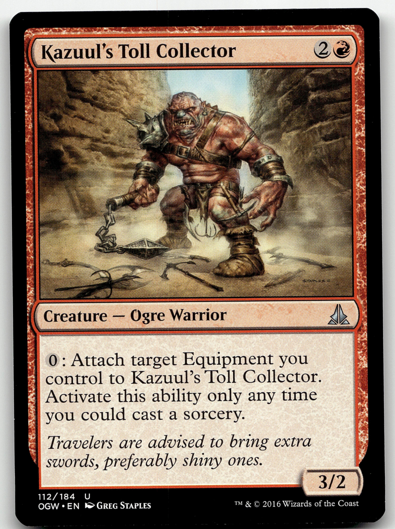 Kazuul's Toll Collector 2x FOIL OGW MTG Oath of the Gatewatch Uncommon MINT red Kazuul's Toll Collector 2x FOIL OGW MTG Oath of the Gatewatch Uncommon MINT red