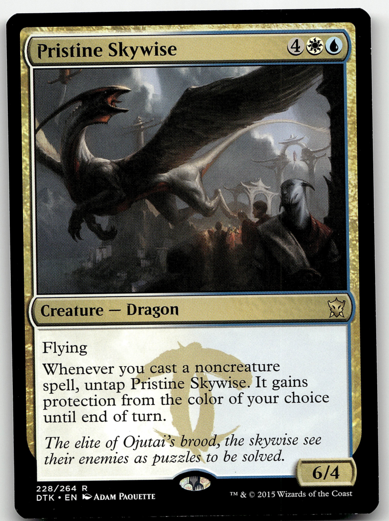 Pristine Skywise 2x FOIL DTK MTG Dragons of Tarkir Rare MINT white blue Pristine Skywise 2x FOIL DTK MTG Dragons of Tarkir Rare MINT white blue