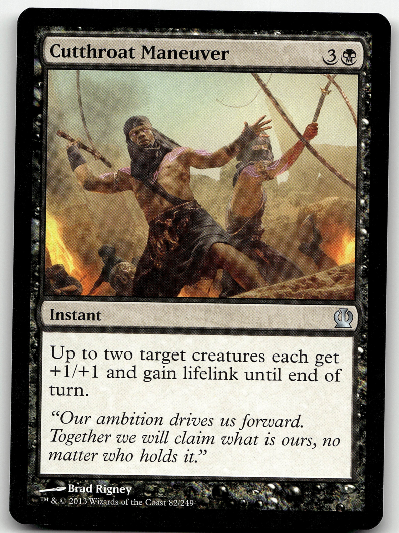 Cutthroat Maneuver 2x FOIL THS MTG Theros Uncommon MINT black Cutthroat Maneuver 2x FOIL THS MTG Theros Uncommon MINT black