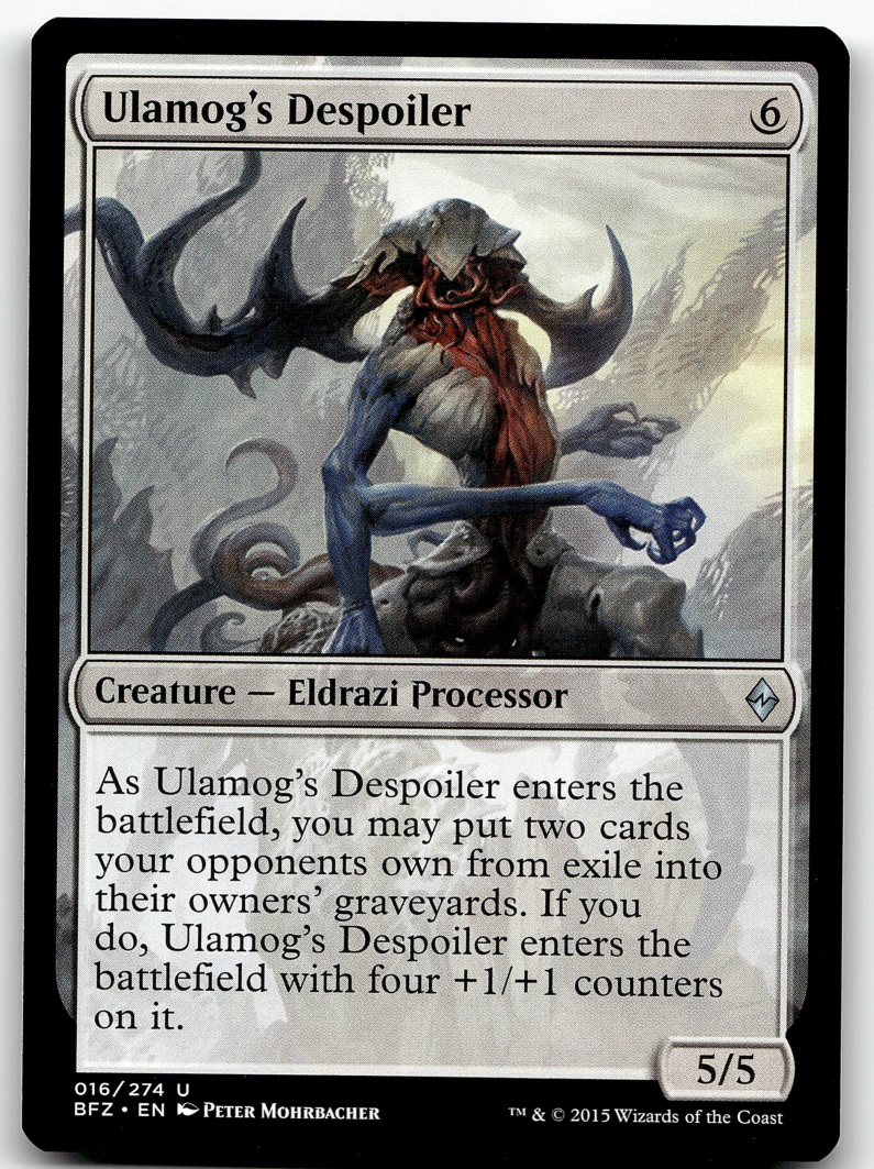Ulamog's Despoiler 2x FOIL BFZ MTG Battle for Zendikar Uncommon NM colorless Ulamog's Despoiler 2x FOIL BFZ MTG Battle for Zendikar Uncommon NM colorless