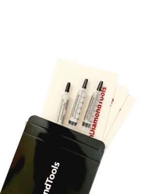 Phone Screen Scratch Remover Kit of 3 Diamond Polishing Pastes and 3 Wool Cloths