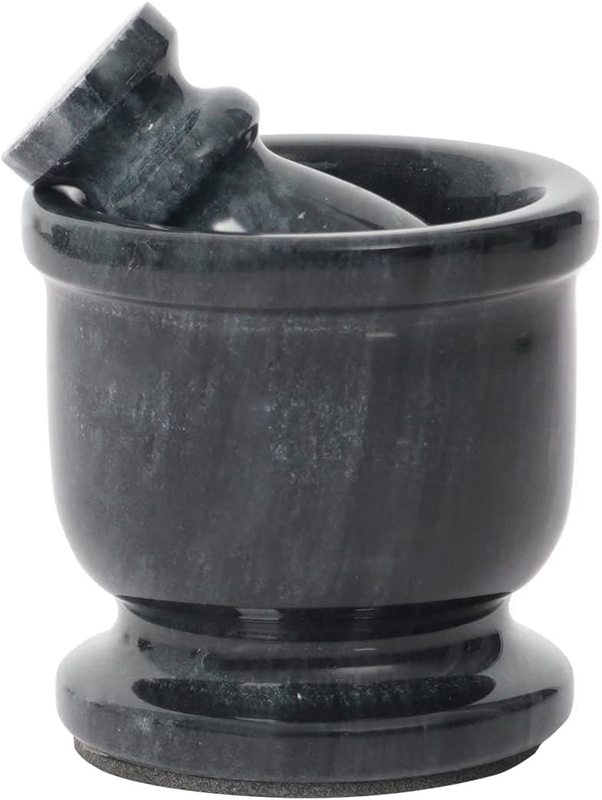 Radicaln Mortar & Pestle Set - Palm Size 2.5'' Portable Handmade Marble | Kitche