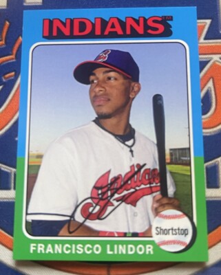 Francisco Lindor 2015 TOPPS MINI 1975 DESIGN Rookie