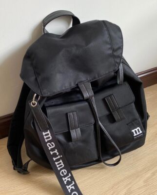 【美品】RAKKU ラック　Wearable Bag 着るバッグ 黒 M Marimekko Everything Backpack SIZE L Solid Black Women's