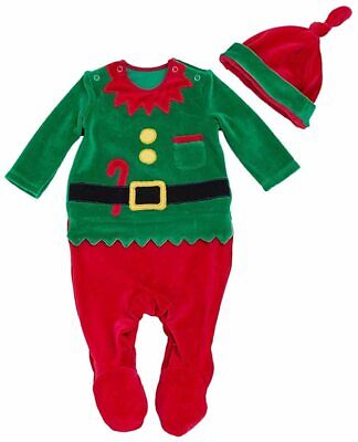 Baby Boy Girl Christmas Elf Outfit My First, Green, Size 6-9 Months G0W5