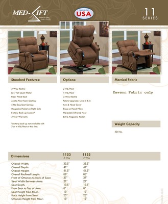 Lift Chair Economy Model 1045 Ask About Colors By Med-lift