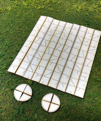 N Scale ** Laser Cut ** Sidewalks - 405 Scale Feet