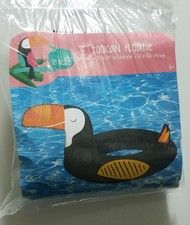 Inflatable Toucan Pool Floatie 33 in Diam Beach Raft ...