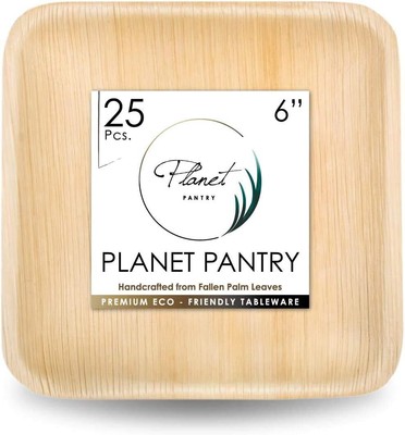 Planet Pantry Disposable Palm Leaf Square Rectangle Plate & Bowl