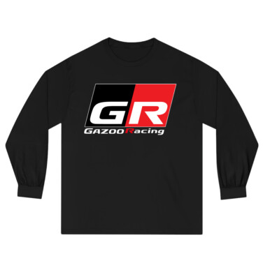 GR Gazoo Racing Men's Black Long Sleeve T-Shirt Size S to 3XL